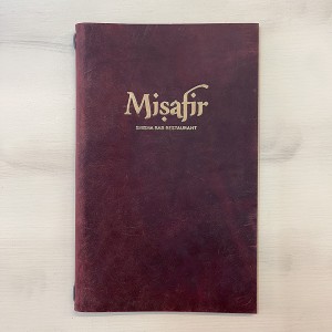 Genuine Leather Restaurant Menu