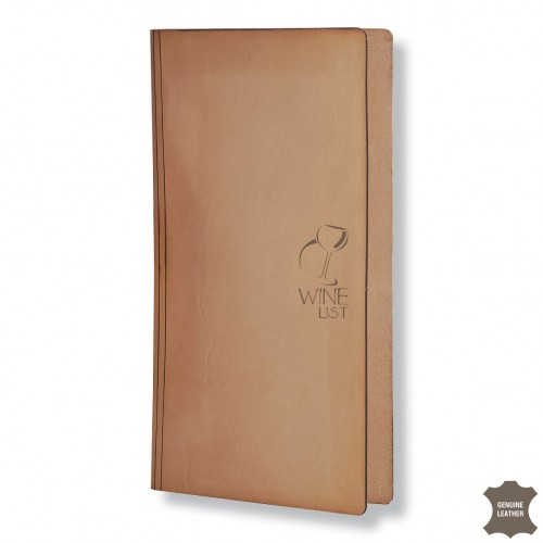 Genuine Leather Wine List Cover