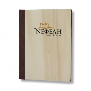 FRONT Wooden Menu Folder